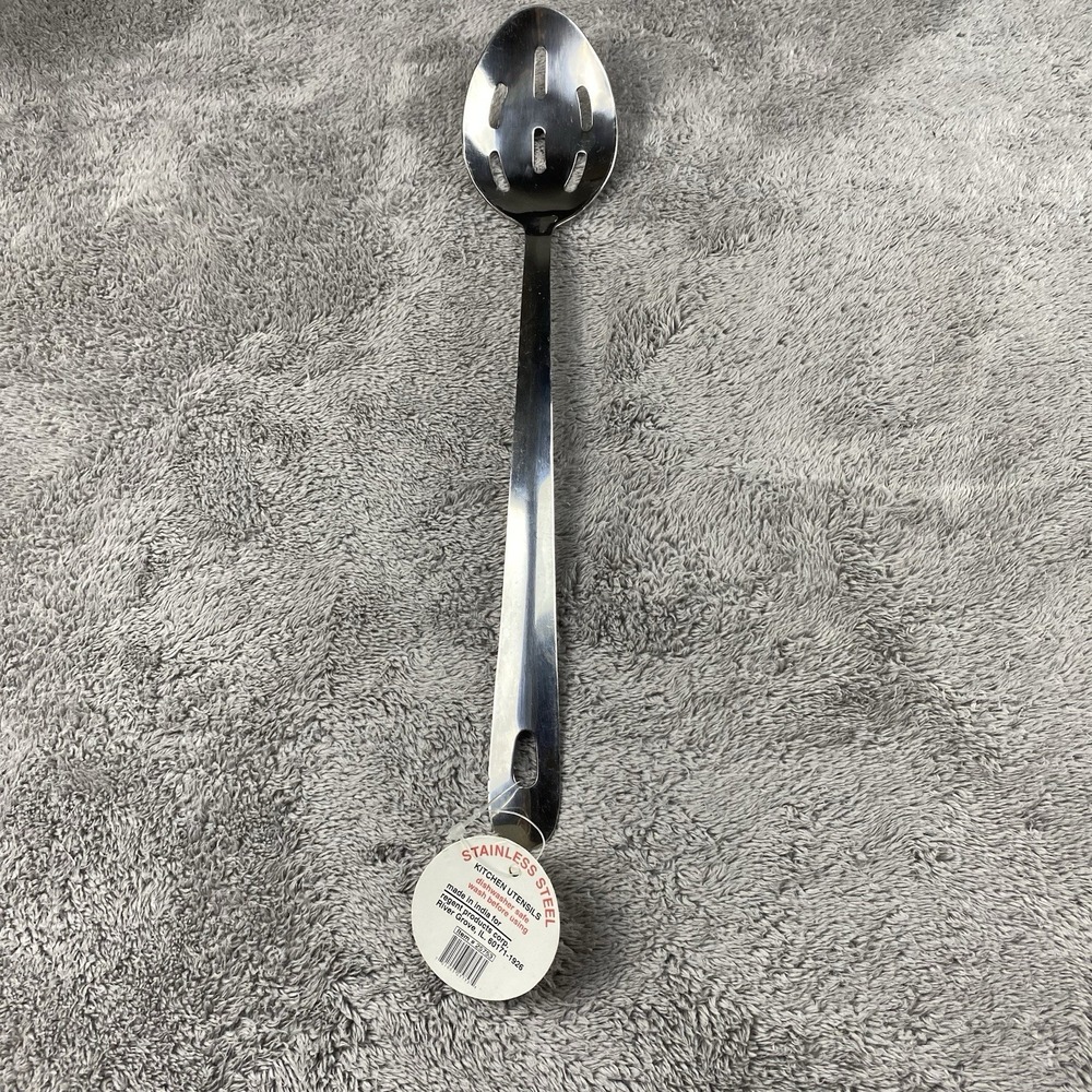 Stainless Steel Slotted Serving Spoon 13"